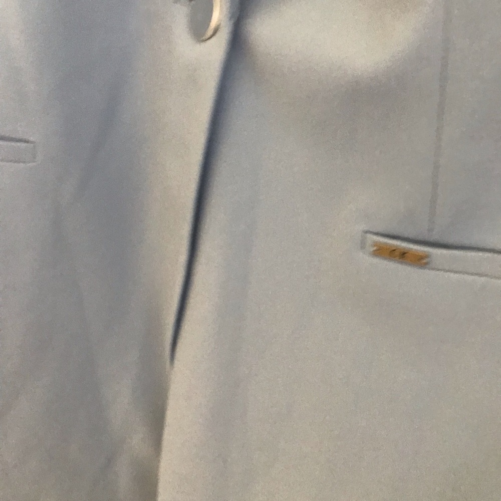 Calvin Klein one button blue topper blazer 10 - Picture 4 of 4